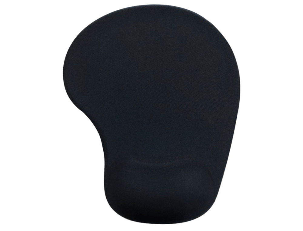 ALFOMBRILLA PARA RATON Q-CONNECT REPOSAMUECAS DE GEL COLOR NEGRO 190X230X20 MM