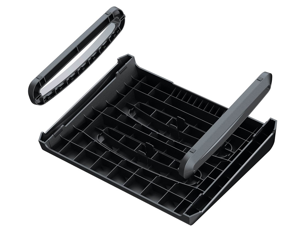 REPOSAPIES FELLOWES BREYTA 3 AJUSTES DE ALTURA 100% RECICLABLE 490X360X98 MM COLOR NEGRO