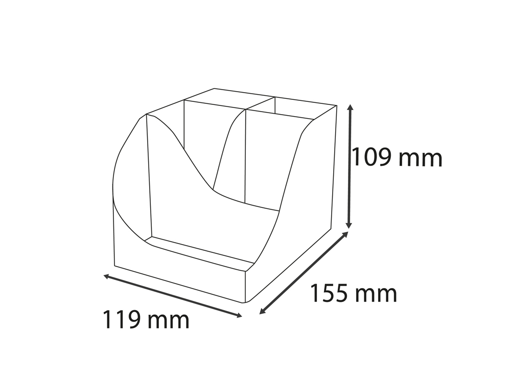 ORGANIZADOR DE SOBREMESA EXACOMPTA SKANDI COLOR ROSA VIEJO 155X119X109 MM