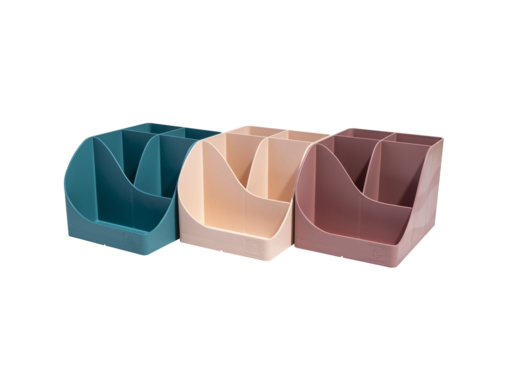 ORGANIZADOR DE SOBREMESA EXACOMPTA SKANDI COLOR ROSA VIEJO 155X119X109 MM