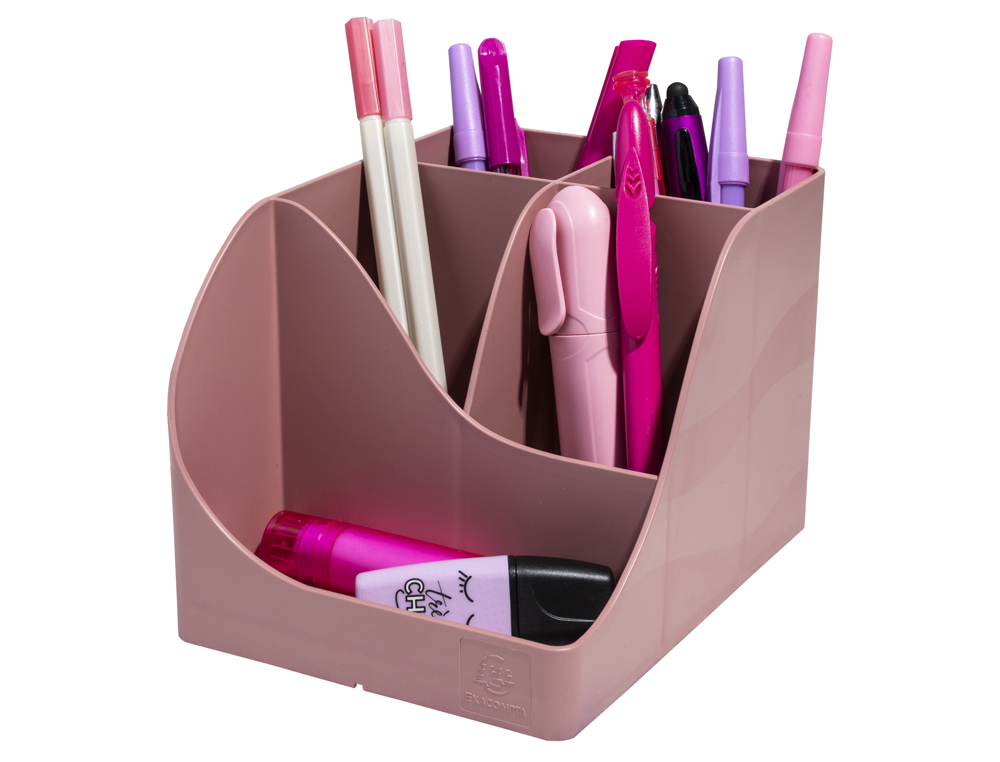 ORGANIZADOR DE SOBREMESA EXACOMPTA SKANDI COLOR ROSA VIEJO 155X119X109 MM