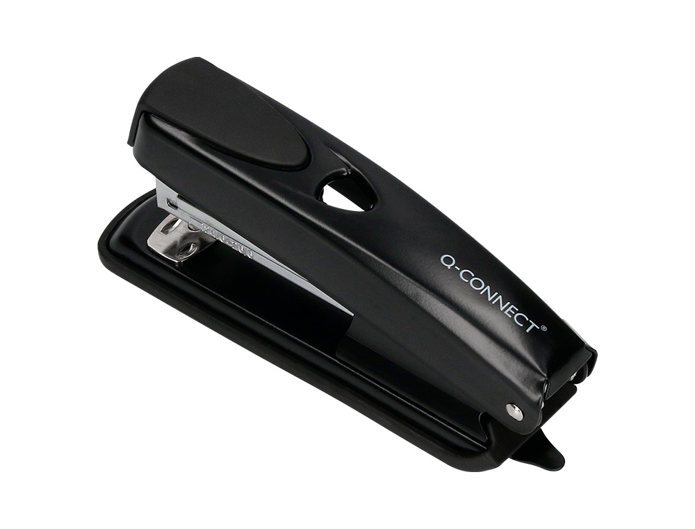 GRAPADORA Q-CONNECT KF01044 METALICA NEGRA CAPACIDAD 20 HOJAS