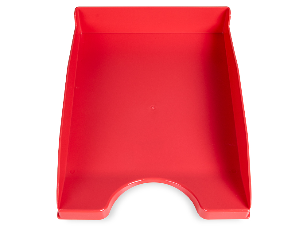 BANDEJA SOBREMESA PLASTICO Q-CONNECT ROJO OPACO 240X70X340 MM