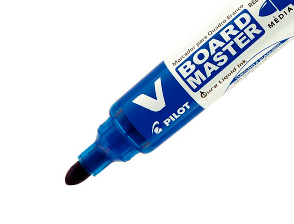 ROTULADOR PILOT V BOARD MASTER PARA PIZARRA BLANCA AZUL TINTA LIQUIDA TRAZO 2,3MM