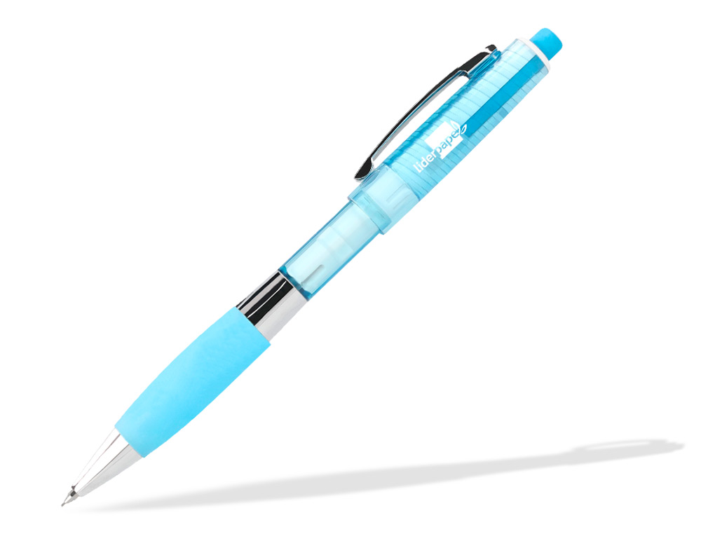 PORTAMINAS LIDERPAPEL 0,5 MM CON GOMA Y SUJECION SOFT COLORES SURTIDOS