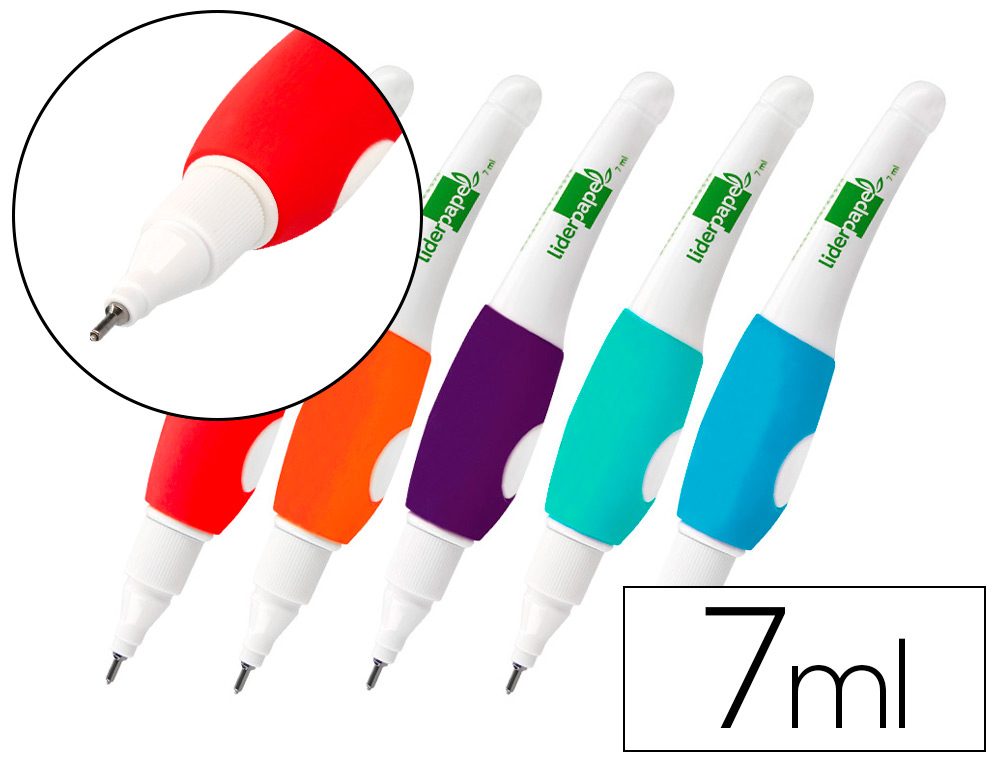 CORRECTOR LIDERPAPEL LAPIZ ROLLER PUNTA METALICA DE 1.6 MM CAPACIDAD 7 ML EN BLISTER
