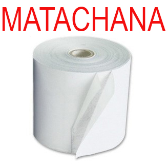MATACHANA ROLLO SUMADORA TERMICO 57 MM ANCHO X 55 MM DIAMETRO SIN BISFENOL A PAPEL DE 70 G/M2 